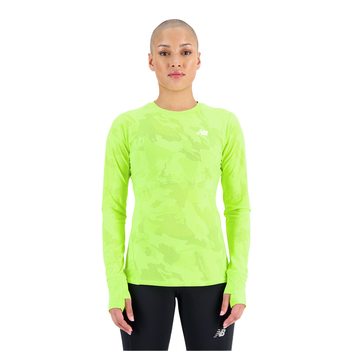 New Balance Q Speed Jacquard Long Sleeve Womens Running Shirt