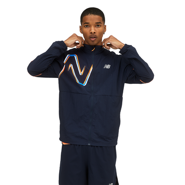 New Balance Impact Printed Mens Running Jacket