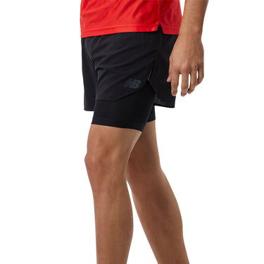 New Balance Q Speed 5 Inch 2 in 1 Mens Running Short